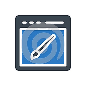 Design glyph color icon