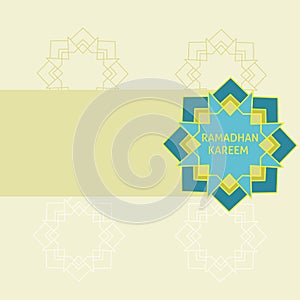 Design of illustration ramadhan kareem background