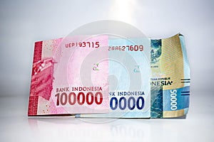 A design of 1000000000 Indonesian rupiah banknote