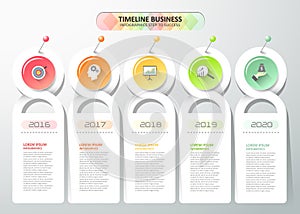 Design infographic template 5 steps. can be used for workflow,