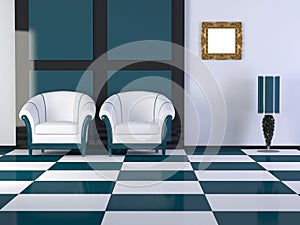 Design interior of elegance modern room