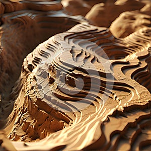 organic pattern inspired by the patterns formed by wind-blown sand patterns in a desert landscape.. AI Generated