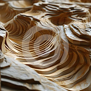 organic pattern inspired by the patterns formed by wind-blown sand patterns in a desert landscape.. AI Generated