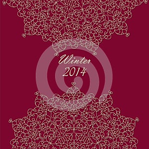 Design invitation for merry Christmas vector