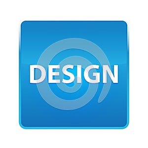 Design shiny blue square button