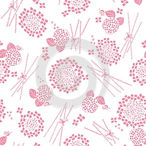 Abstract Japanese style hydrangea pattern, photo