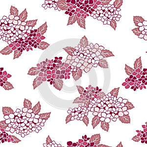 Japanese style hydrangea pattern, photo