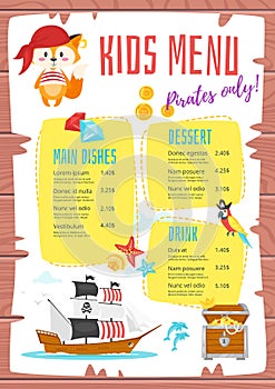 Design for kids menu