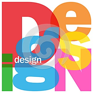 DESIGN letters collage photo