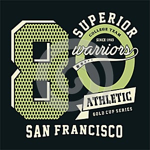 Design letters superior athletic san francisco