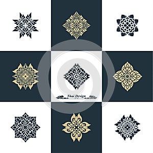 Design Luxury Template Set. Swash Elements Art Vector Vintage St