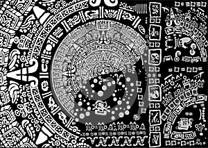 Design for Maya calendar theme.