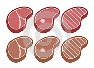 Design of meat illustration
