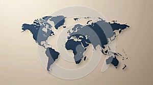 Design minimal world map