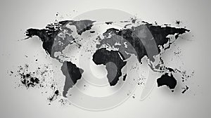 Design minimal world map