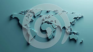 Design minimal world map