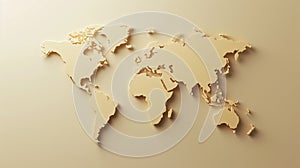 Design minimal world map