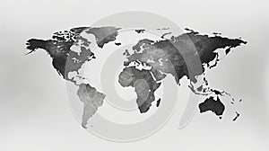 Design minimal world map