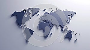 Design minimal world map