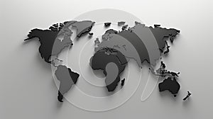 Design minimal world map