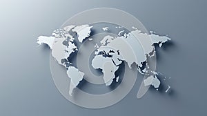 Design minimal world map