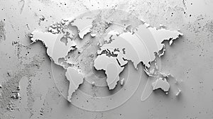 Design minimal world map