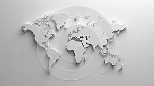 Design minimal world map