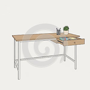 The design is minimalist emphasizing clean lines and functiona