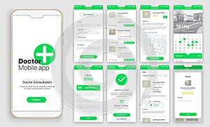 Design of mobile app, UI, UX, GUI.