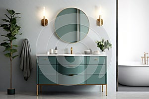 Design modern sink room bathroom light interior background luxury interior house white home