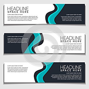 Design Modern Wavy, Wave, Curve Cyan Gradient Light Background for Web Banner, Label, Header, Publication Advertising.Vector