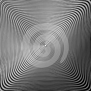 Design monochrome twirl circular background
