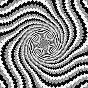Design monochrome twirl rotation background