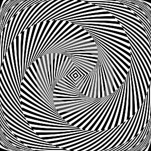 Design monochrome vortex circular background