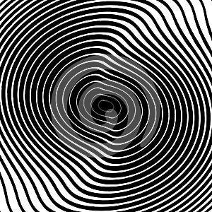Design monochrome whirl circular background