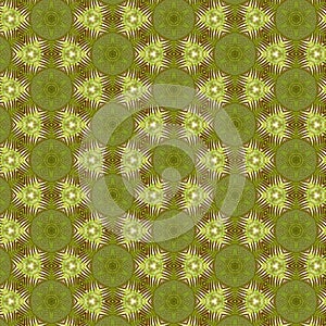 Design of Motive pattern with organic flowers, stars and abstract form inside kaleidoscope