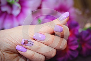 The design of nails spring style