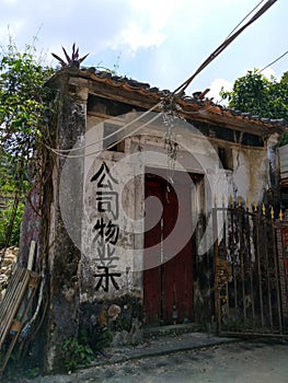 Design Old house in  ghost town Sha Lo Tung Cheung Uk New Territories Tai po hongkong