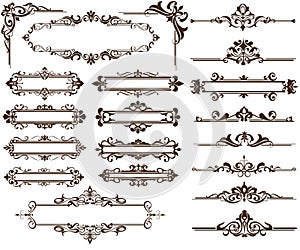 Design ornamet Corners and borders