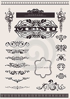 Design Ornate Elements Page Decoration.