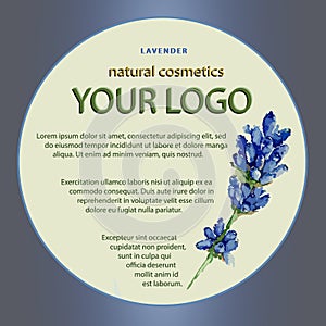 Design of a package for cosmetics products with lavender
