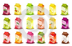 Design of packing milky products photo
