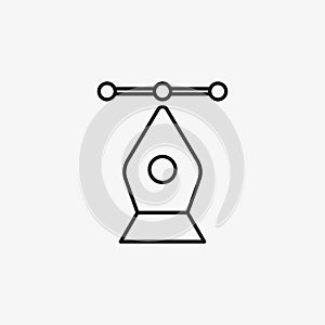 Design pen cursor icon for creative art concept