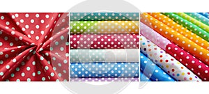 design polka dot fabric background texture