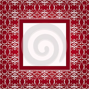 Design red ornament cover