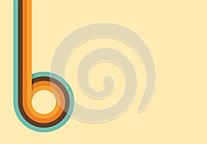 Design retro style background, illustration - vector photo