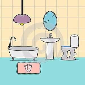Design of room - bathroom. photo