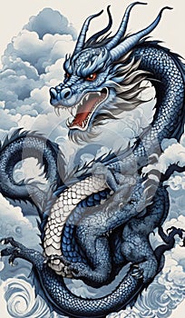 dragon with big teeth