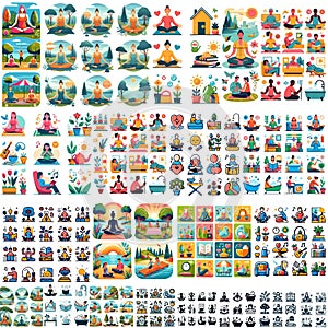 Meditation pictograms