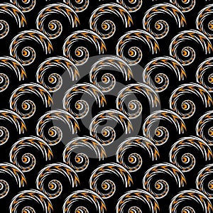 Design seamless colorful spiral geometric pattern